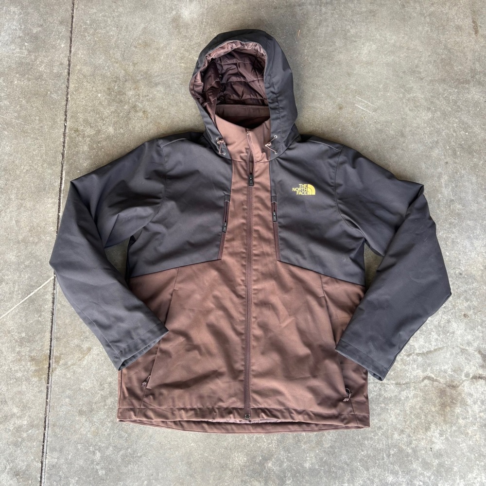 The North Face Apex Elevation Jacket Mens Medium Brown Black Outdoor Winter Snow